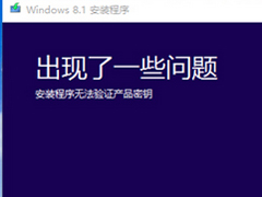 Win8.1安装程序提示无法验证密钥怎么办？