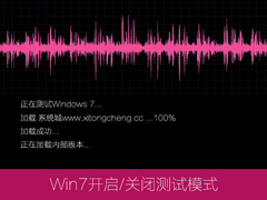Win7系统怎么开启/关闭测试模式？