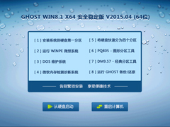 GHOST WIN8.1 X64 安全稳定版 V2015.04 （64位）