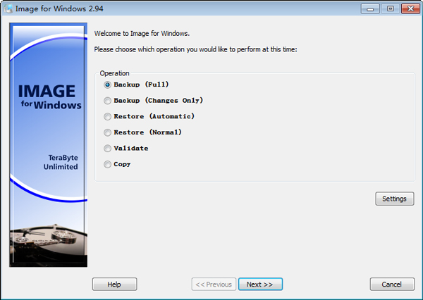 Image For Windows(硬盘分区备份恢复软件) V2.94