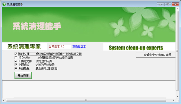 系统清理能手 V1.0 绿色版