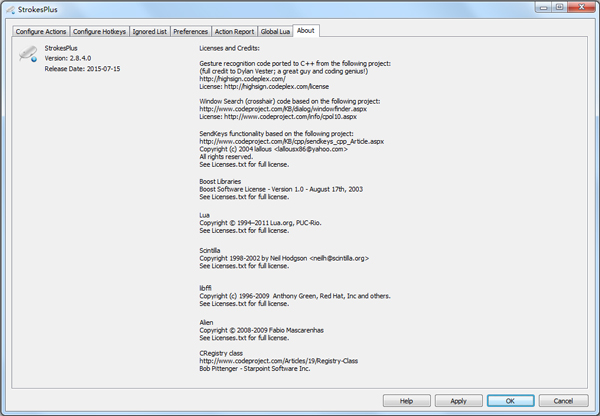 StrokesPlus(鼠标手势软件) V2.8.4.0 绿色汉化版