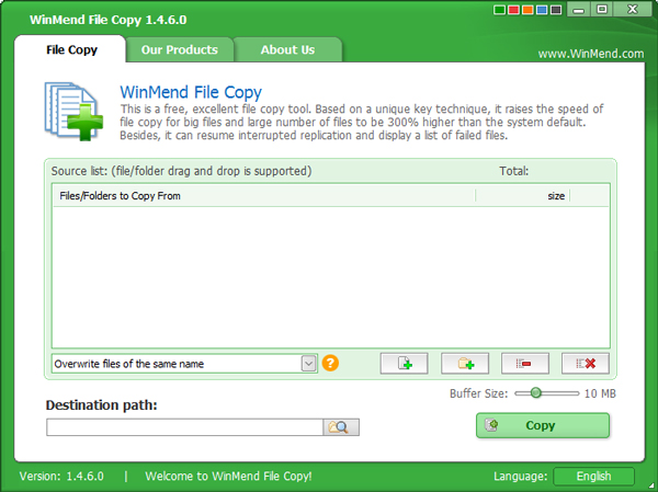 WinMend File Copy(批量文件复制工具) V1.4.6.0