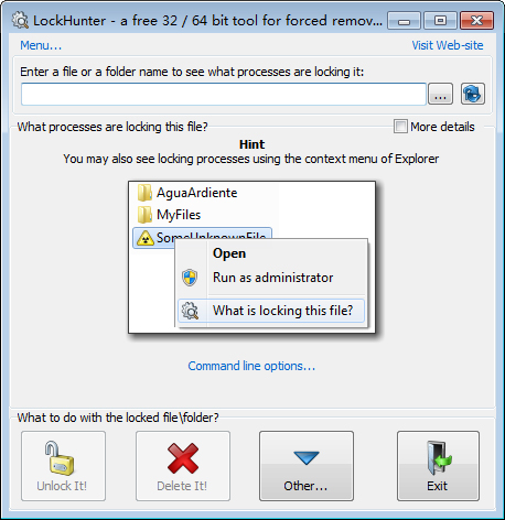 LockHunter(文件暴力删除工具) V3.1.1.115