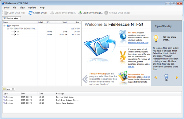 FileRescue for NTFS(文件恢复) V4.10
