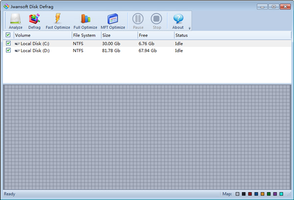 Jwansoft Disk Defrag(磁盘碎片整理) V1.0 绿色版