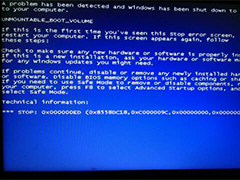 Windows7电脑蓝屏代码0x000000ed无法进入系统的修复方法