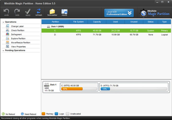 MiniAide Magic Partition(硬盘分区管理软件) V5.5