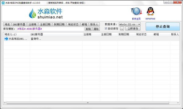 水淼域名DNS批量查询助手 V1.3.0.0