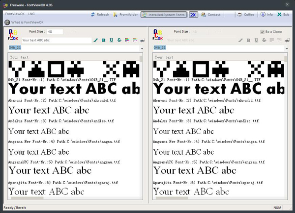 FontViewOK(字体预览工具) V4.05 绿色版
