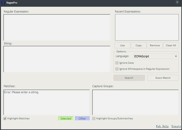 RegexPro(正则表达式分析) V1.0 绿色版
