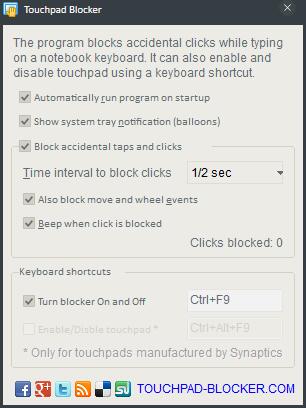 Touchpad Blocker(触摸板屏蔽工具) V2.3.0 绿色版