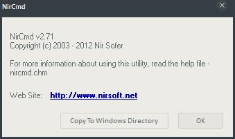 NirCmd(命令行工具) V2.71 绿色版