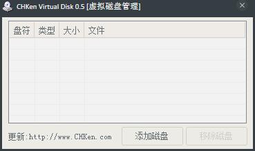 CHKen Virtual Disk(虚拟磁盘工具) V0.5 绿色版