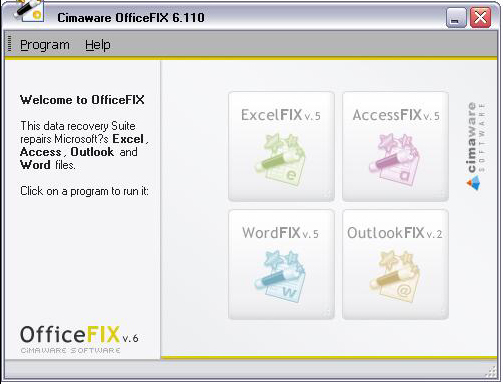 Cimaware OfficeFIX(Office文档修复) V6.110 破解版