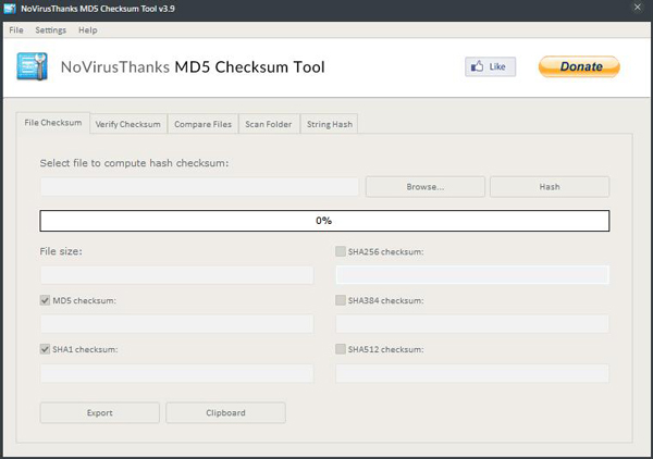 MD5 Checksum Tools(MD5校验) V3.9 绿色版