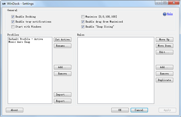 WinDock(窗口缩放工具) V1.1.2