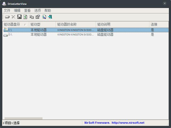 DriveLetterView(盘符查看工具) V1.41 绿色版