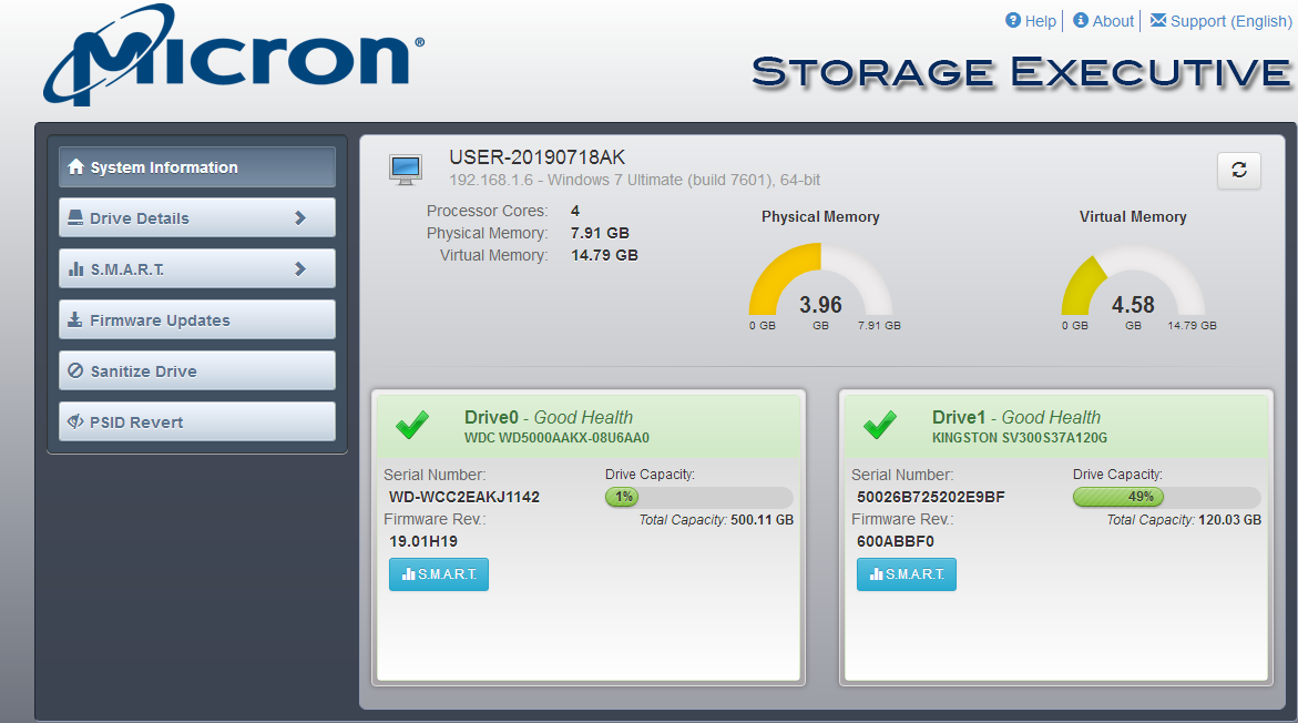 Storage Executive(镁光SSD管理工具) V3.15.0.6 官方安装版