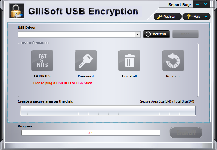 GiliSoft USB Stick Encryption(U盘加密工具) V6.1.0 免费安装版