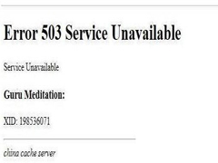 Win7系统无法打开网页提示error 503错误的解决方法