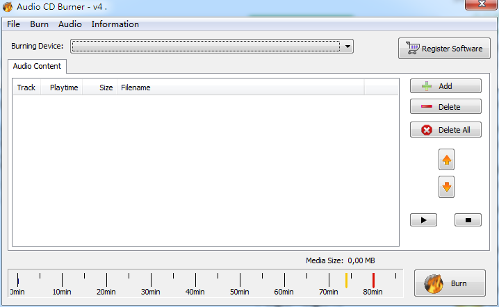 3nity Audio CD BURNER(音频CD刻录软件) V4.0 官方安装版