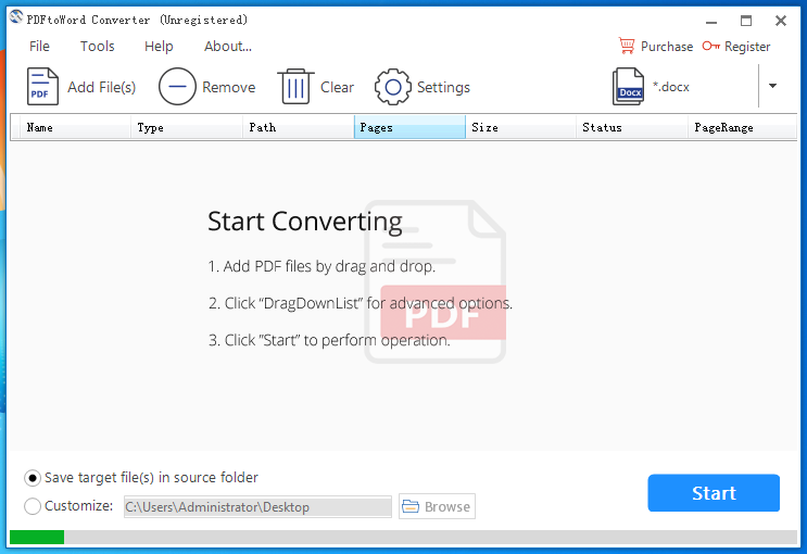 PDFtoWord Converter(全能PDF转Word转换器) V4.2.2.1 英文安装版