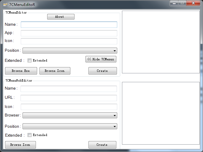 7CMenuEditor V3.0 绿色版