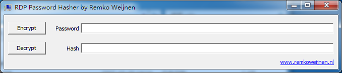 RDP Password Hasher(RDP密码生成) V1.0 绿色英文版
