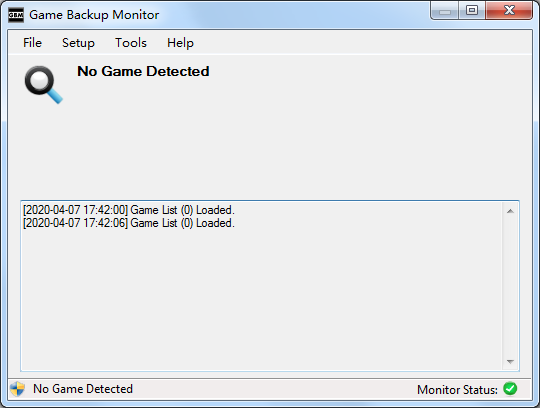 Game Backup Monitor(游戏备份监视器) V1.11 英文安装版