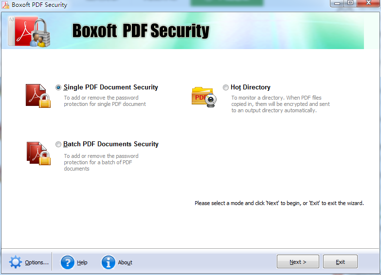 Boxoft PDF Security(PDF文件加密软件) V3.1 英文安装版