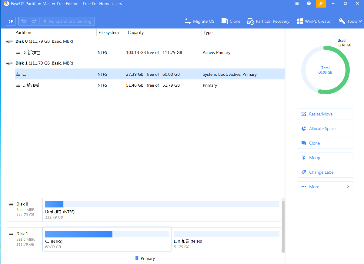 EASEUS Partition Master(硬盘分区管理工具) V14.0 多国语言安装版