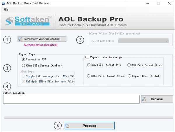 oftaken AOL Backup Pro（数据备份工具）V1.0.1 英文安装版