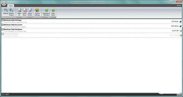 Static Windows Mail Backup（邮件备份工具） V2.9 英文安装版