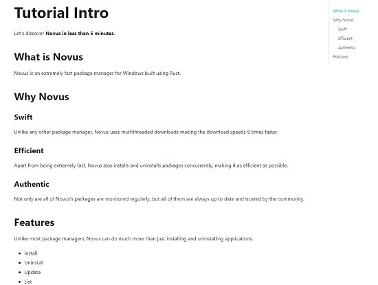 Novus包管理器 V1.1.1英文安装版