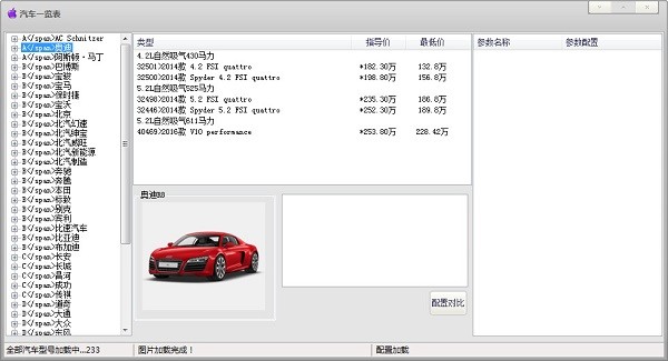汽车一览表软件 V2017 绿色版